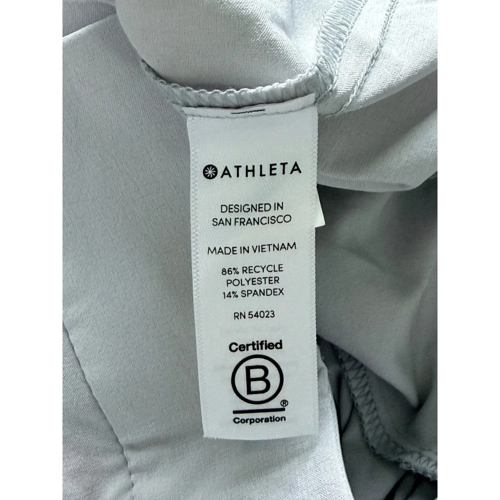 Athleta Tribeca Crop Pants Womens 4 Tern Gray Stretch Travel Work Ankle